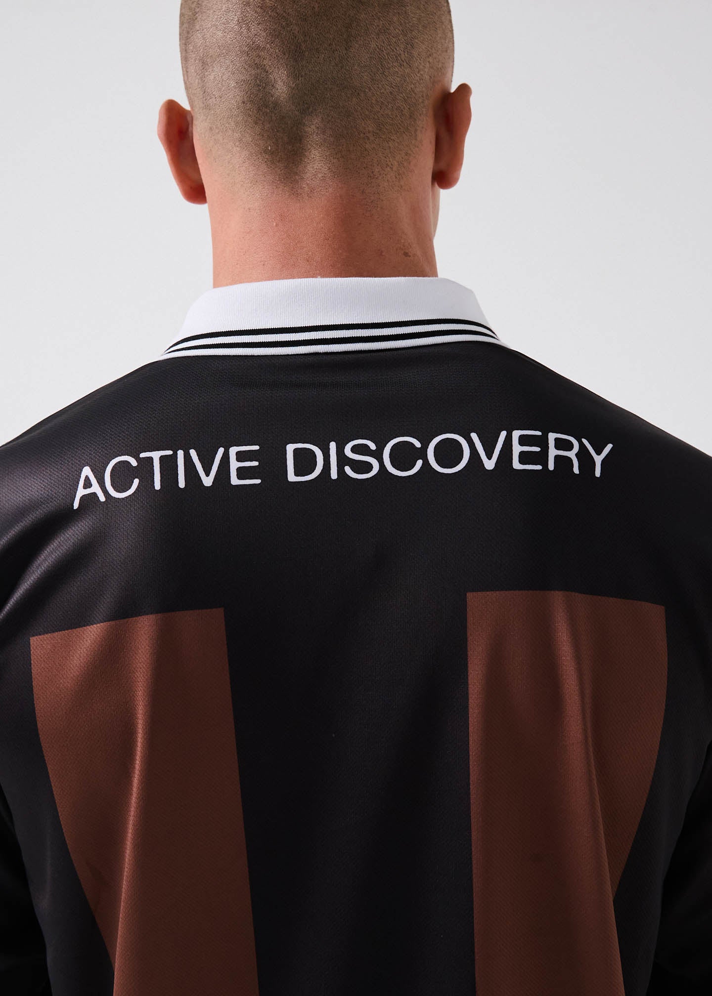 TEAM VV RPL LS POLO : BROWN BLACK
