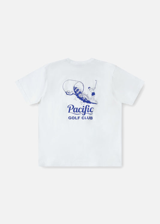 PGC RIVVIA TEE : WHITE/BLUE