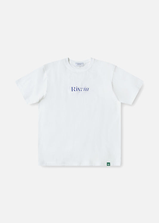 PGC RIVVIA TEE : WHITE/BLUE