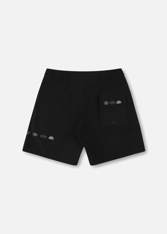 DAILY RIDE SHORT : WASHED BLACK