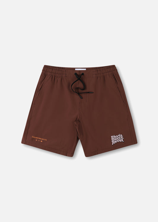 DAILY RIDE PUFFER SHORT : BROWN