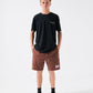 DAILY RIDE PUFFER SHORT : BROWN