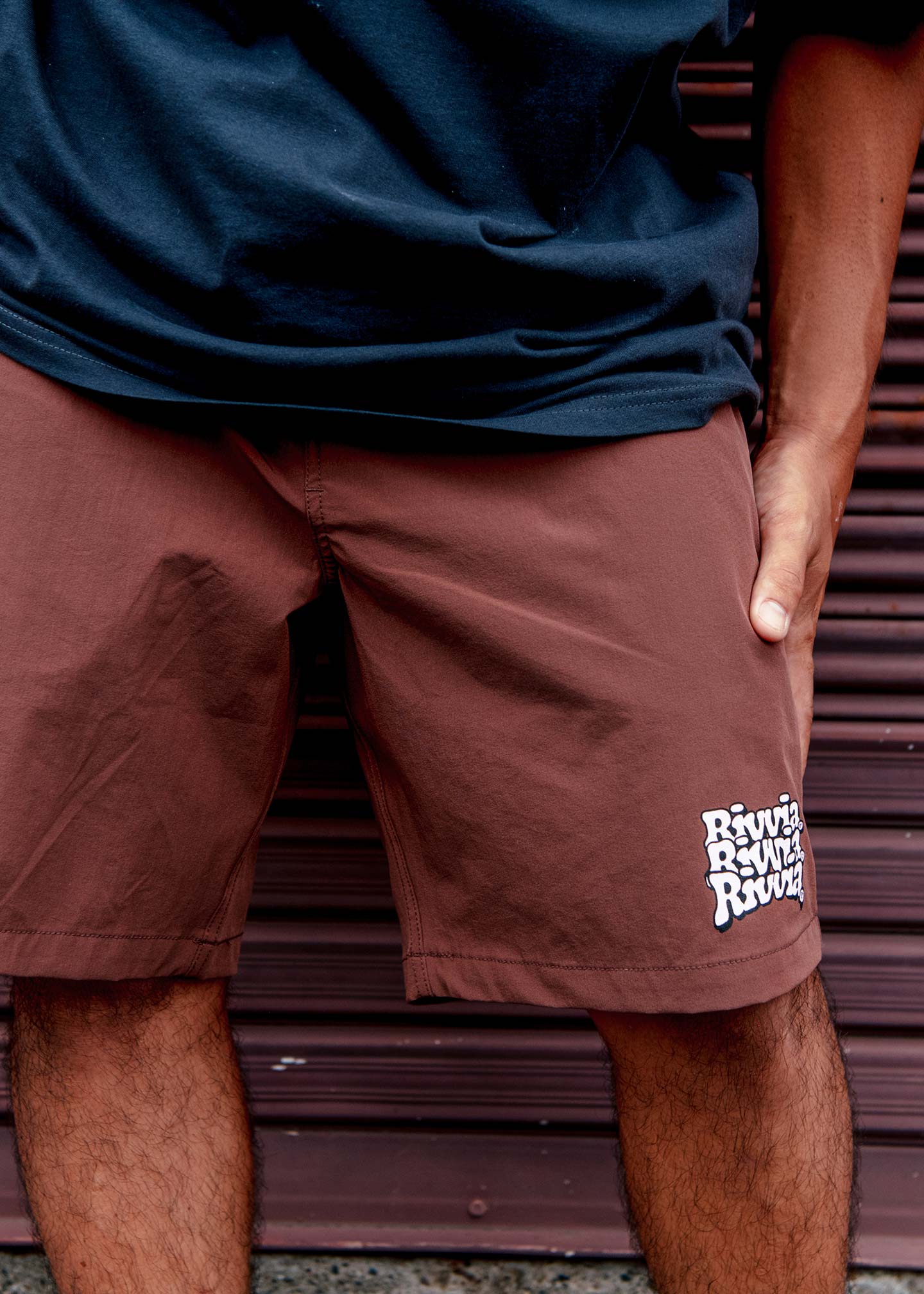DAILY RIDE PUFFER SHORT : BROWN