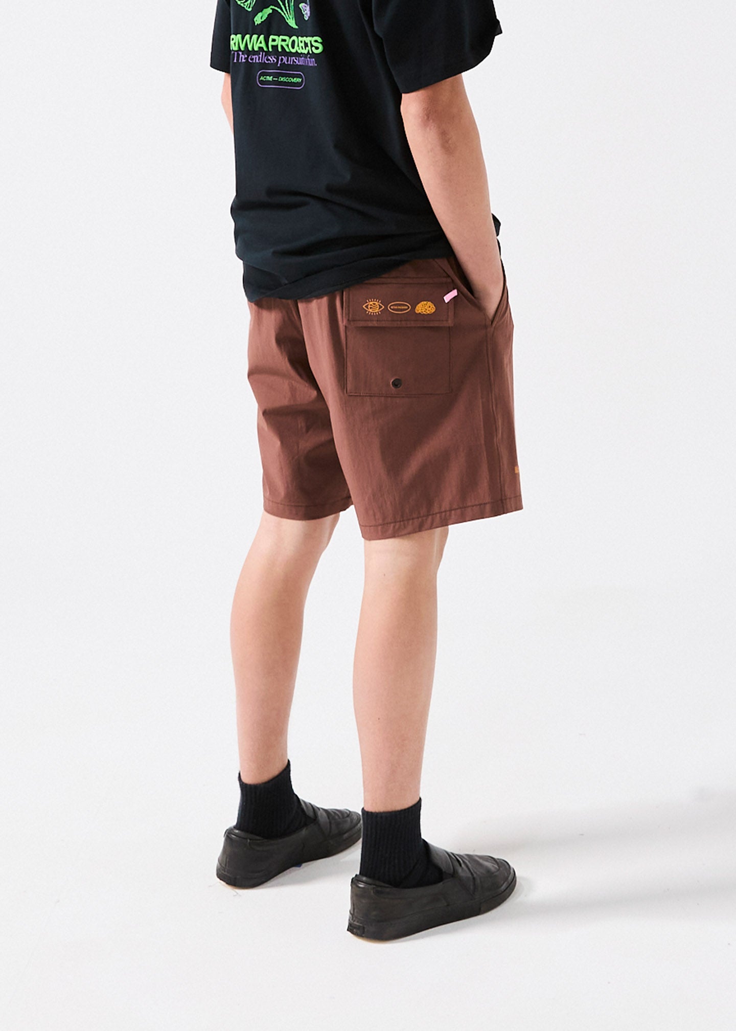 DAILY RIDE PUFFER SHORT : BROWN
