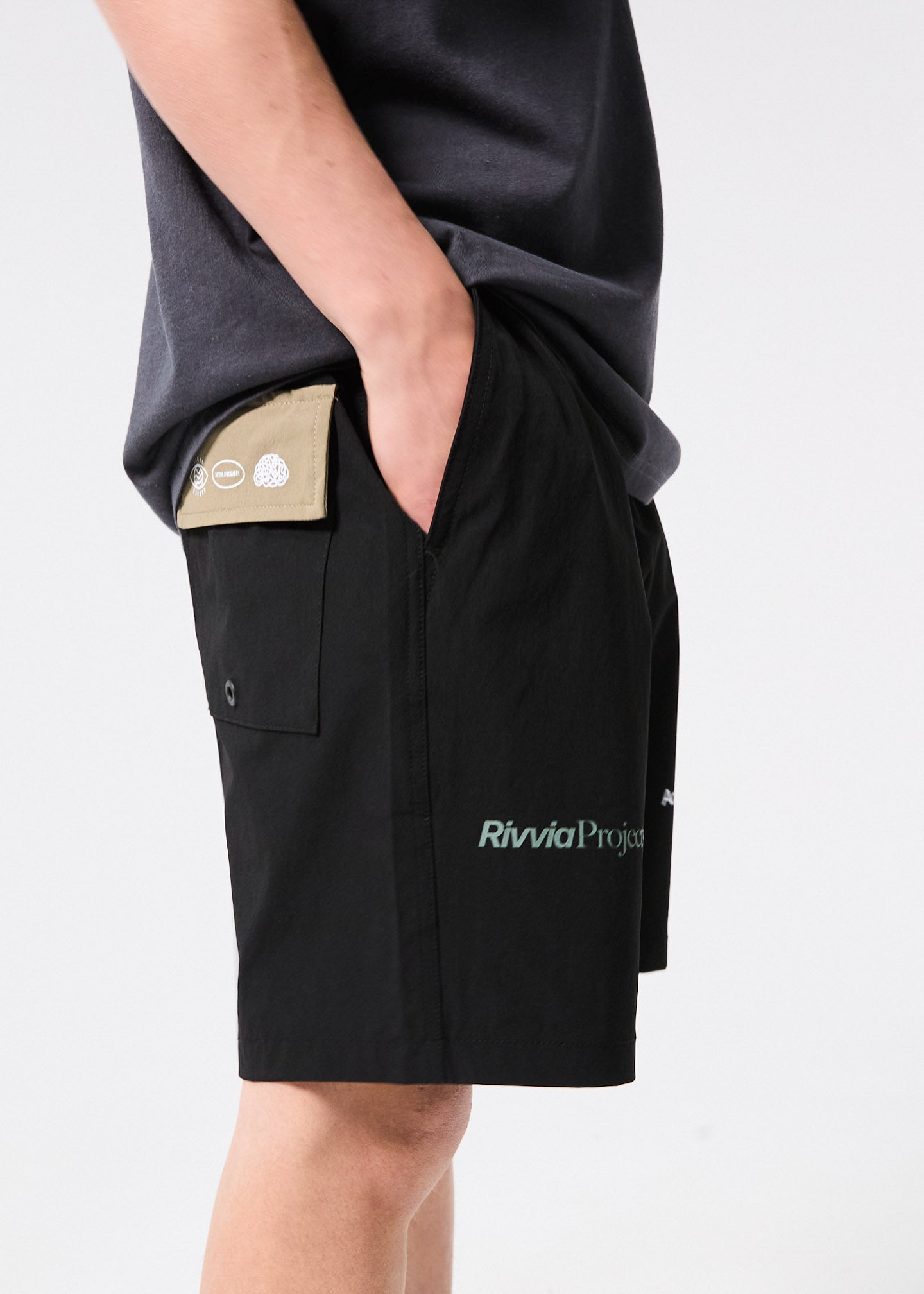 DAILY RIDE SWING FOUNDATION SHORT : WASHED BLACK GREEN