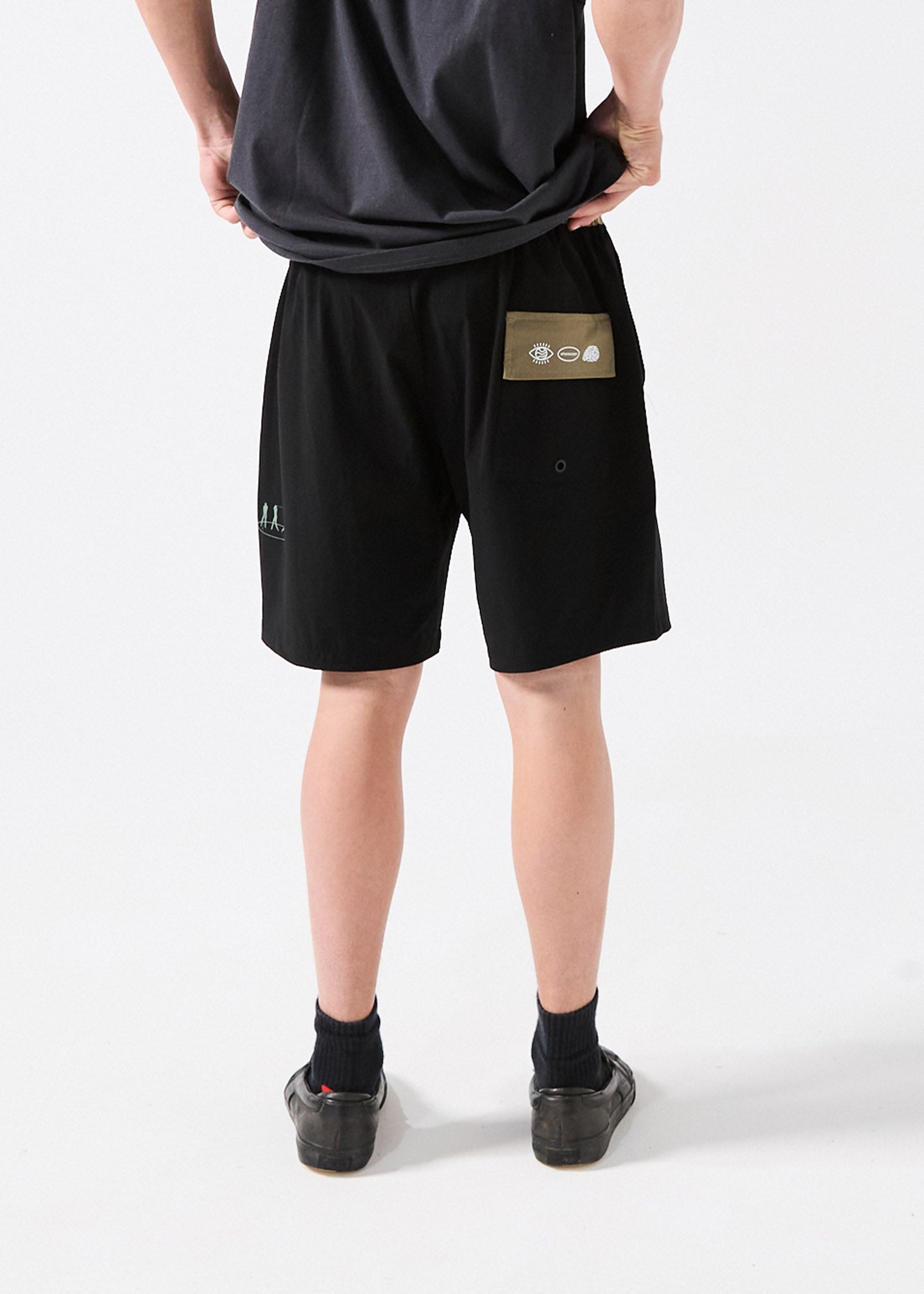 DAILY RIDE SWING FOUNDATION SHORT : WASHED BLACK GREEN