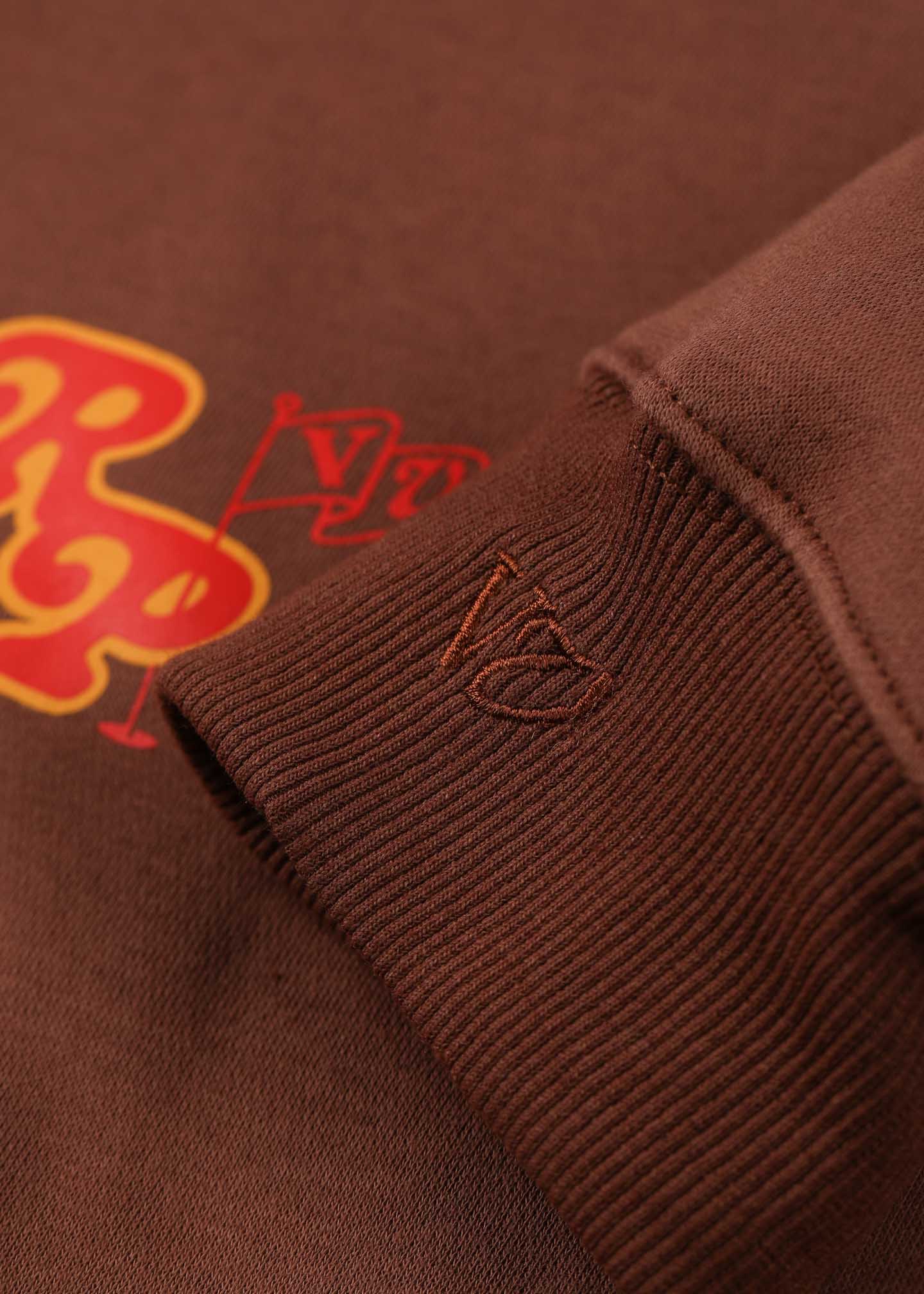 FLORAL PURSUIT HOOD : BROWN