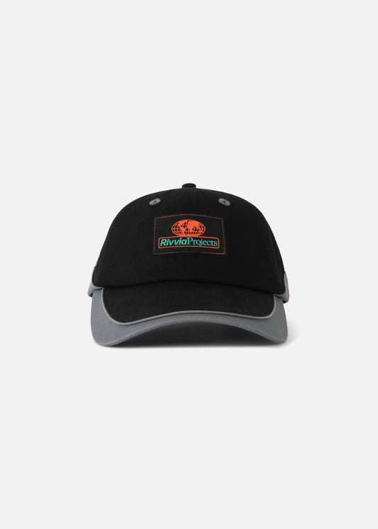 GLOBE CAP : GREY BLACK