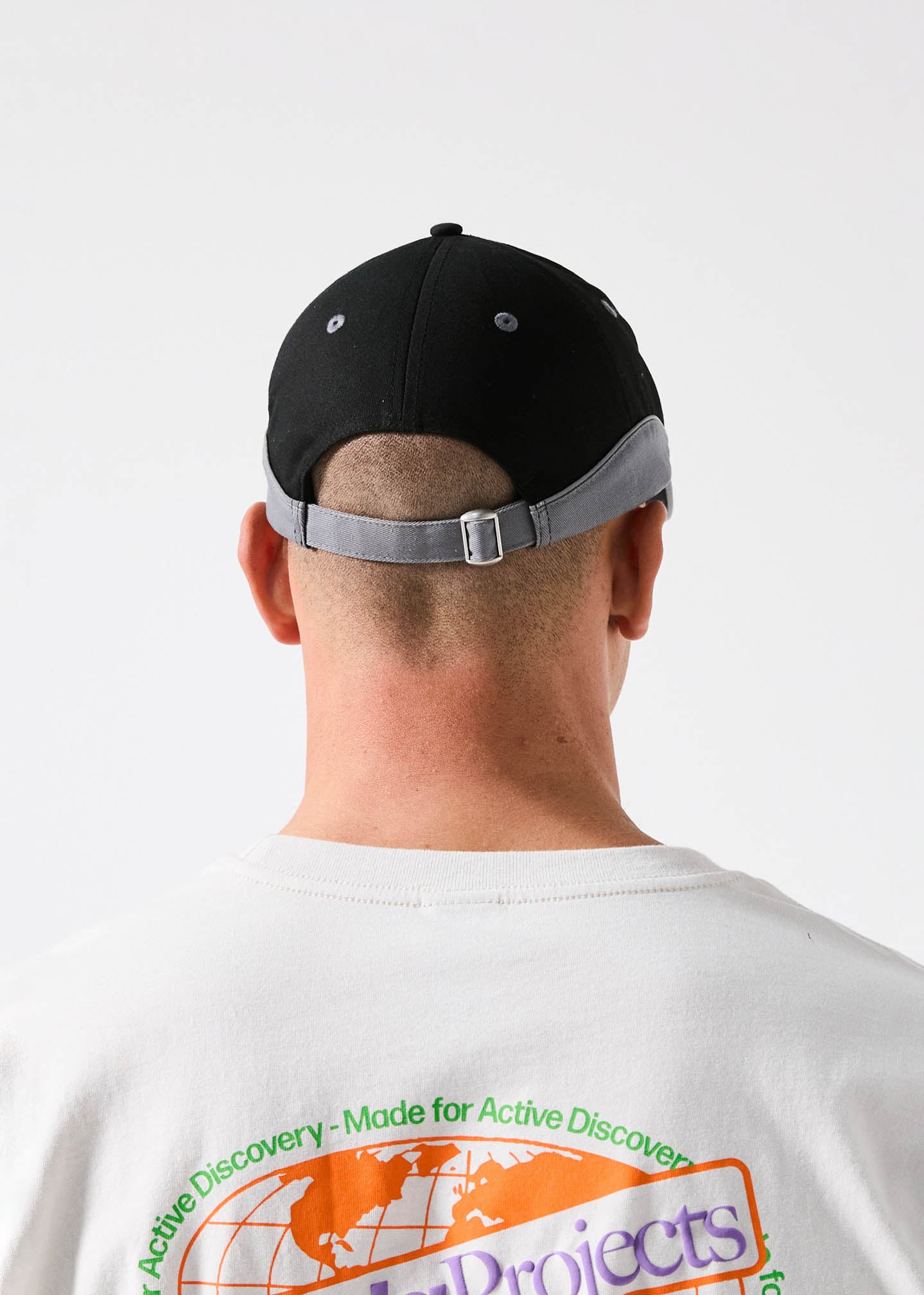 GLOBE CAP : GREY BLACK