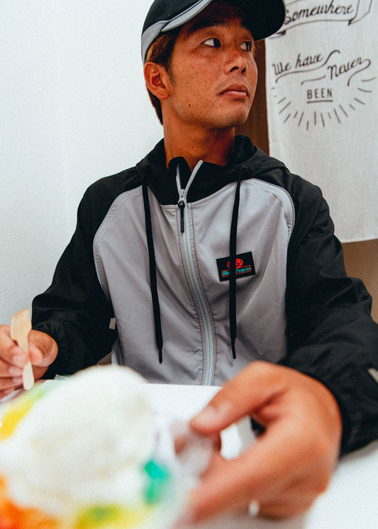 GLOBAL PROJECTS SPRAY JACKET : BLACK GREY