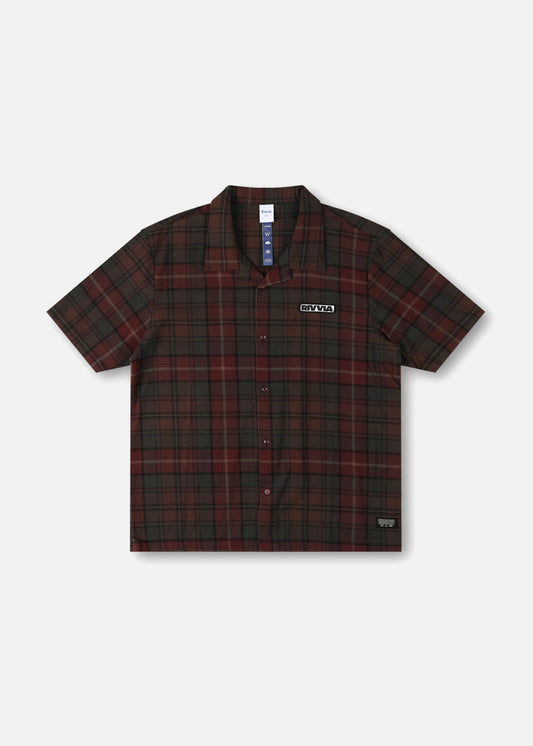 VV PLAID SS SHIRT : BLACK BROWN
