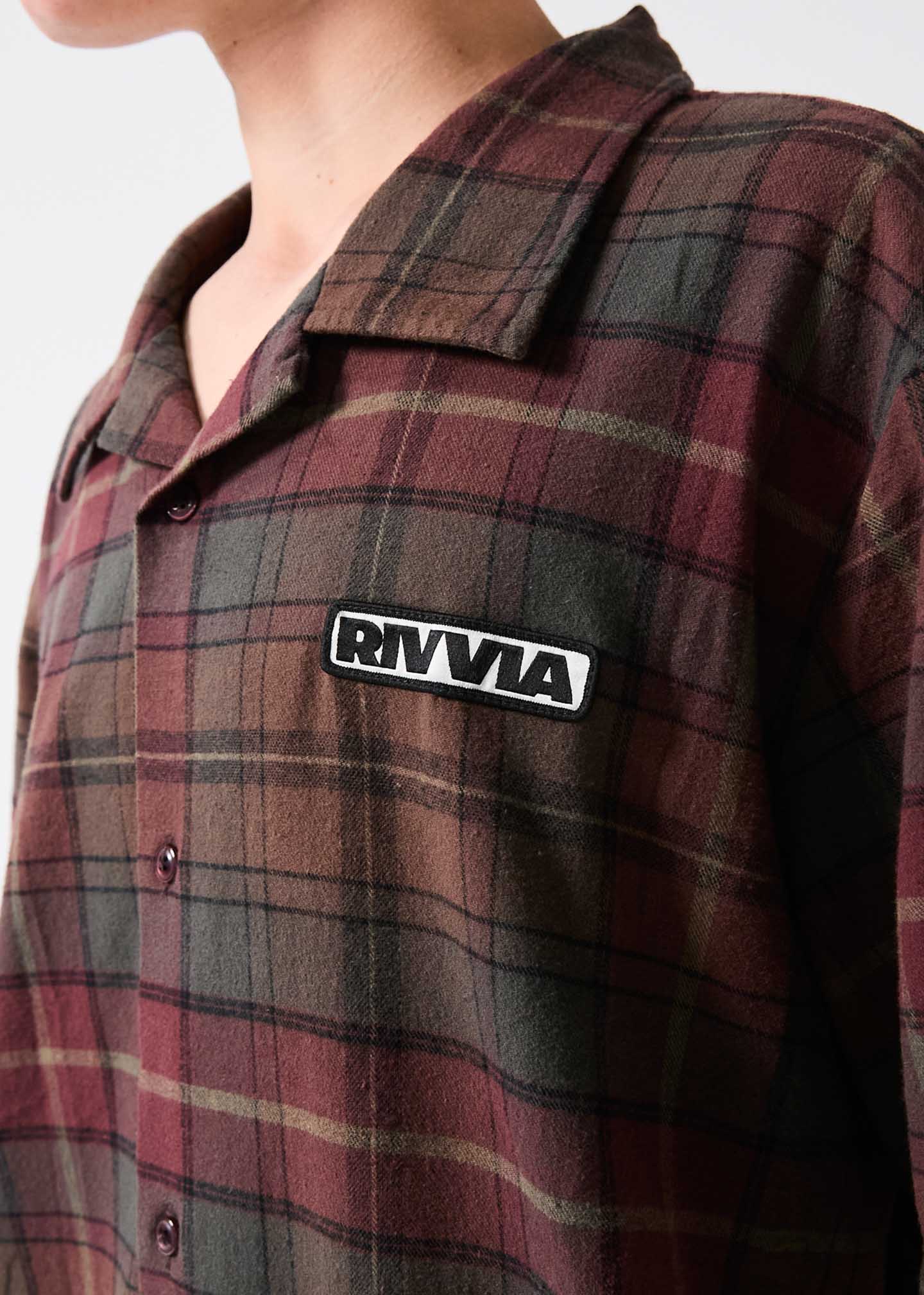 VV PLAID SS SHIRT : BLACK BROWN