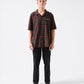 VV PLAID SS SHIRT : BLACK BROWN