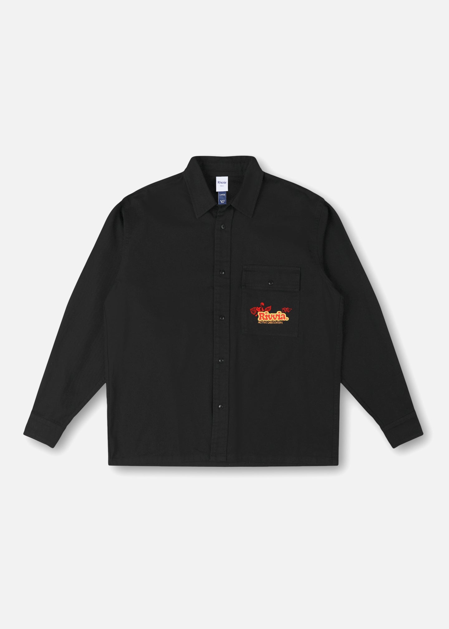 OFF TRACK LS SHIRT : WASHED BLACK