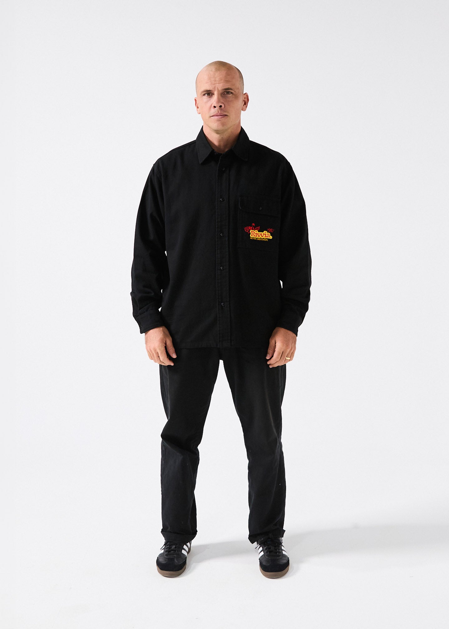 OFF TRACK LS SHIRT : WASHED BLACK