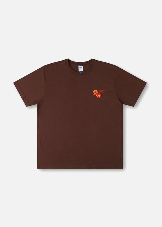 FLORAL PURSUIT T-SHIRT : BROWN