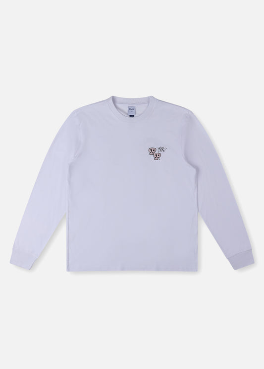 FLORAL PURSUIT LS  T-SHIRT : WHITE