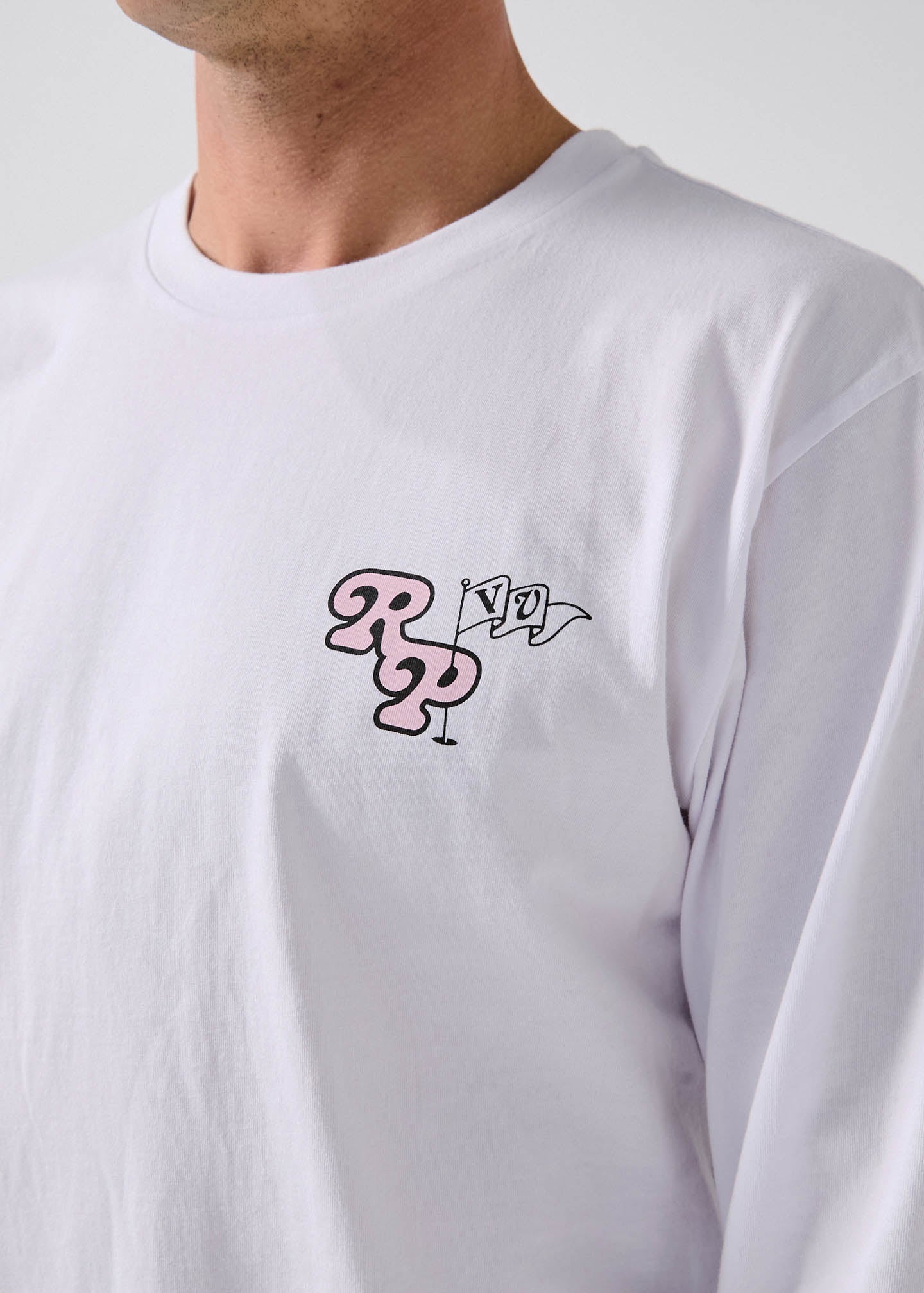 FLORAL PURSUIT LS  T-SHIRT : WHITE