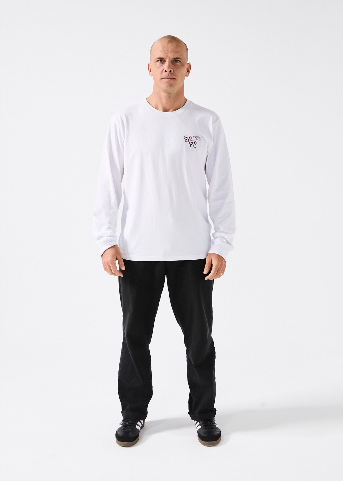 FLORAL PURSUIT LS  T-SHIRT : WHITE