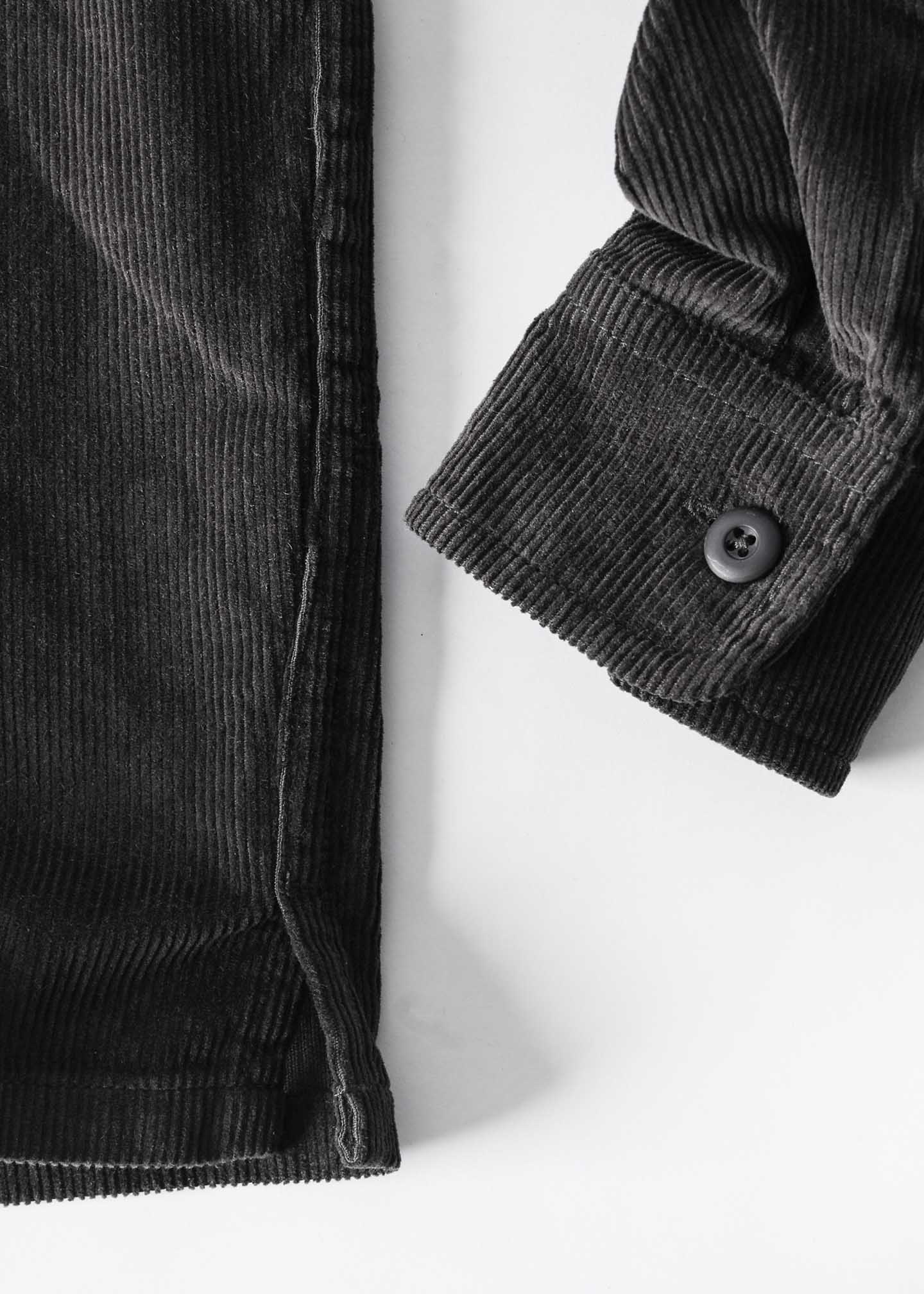 OFF TRACK CORD LS SHIRT : CHARCOAL