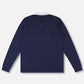 SCATTER BRAIN LS RUGBY POLO : DARK NAVY