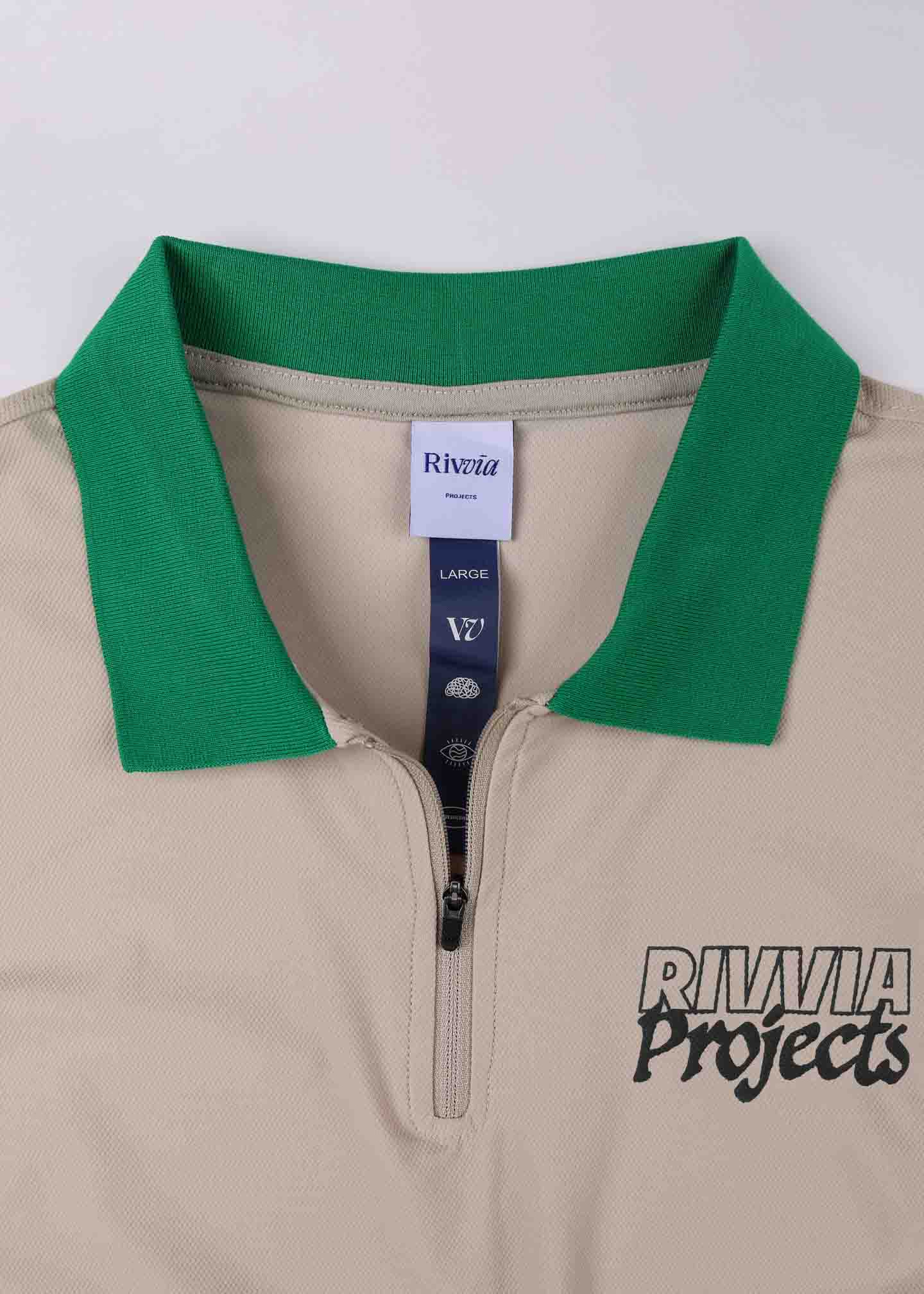 BLUEPRINT POLO : BONE GREEN