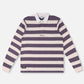 ACADEMY RUGBY POLO : WHITE PALE PLUM