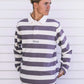 ACADEMY RUGBY POLO : WHITE PALE PLUM