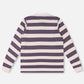 ACADEMY RUGBY POLO : WHITE PALE PLUM