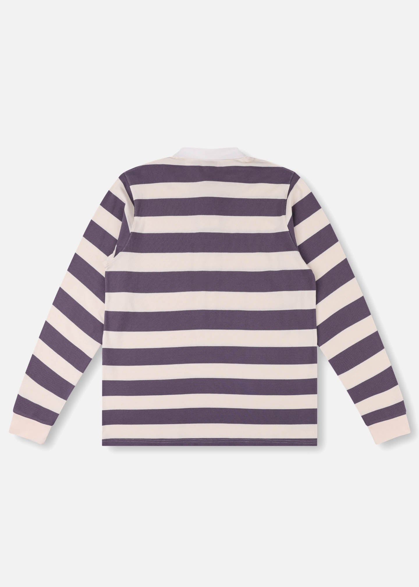 ACADEMY RUGBY POLO : WHITE PALE PLUM