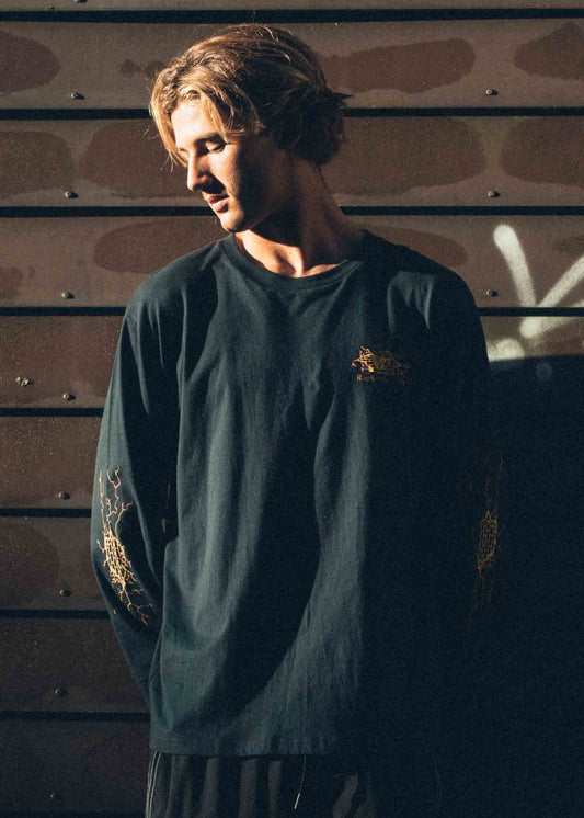 DEMO LS T-SHIRT : BLACK