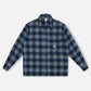OFF TRACK CHECK LS SHIRT : BLUE