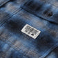 OFF TRACK CHECK LS SHIRT : BLUE
