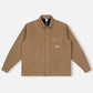 OFF TRACK QUILTED LS SHIRT : BROWN