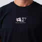 DIGI FLOWER T-SHIRT : BLACK