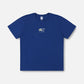 DIGI FLOWER T-SHIRT : DEEP BLUE