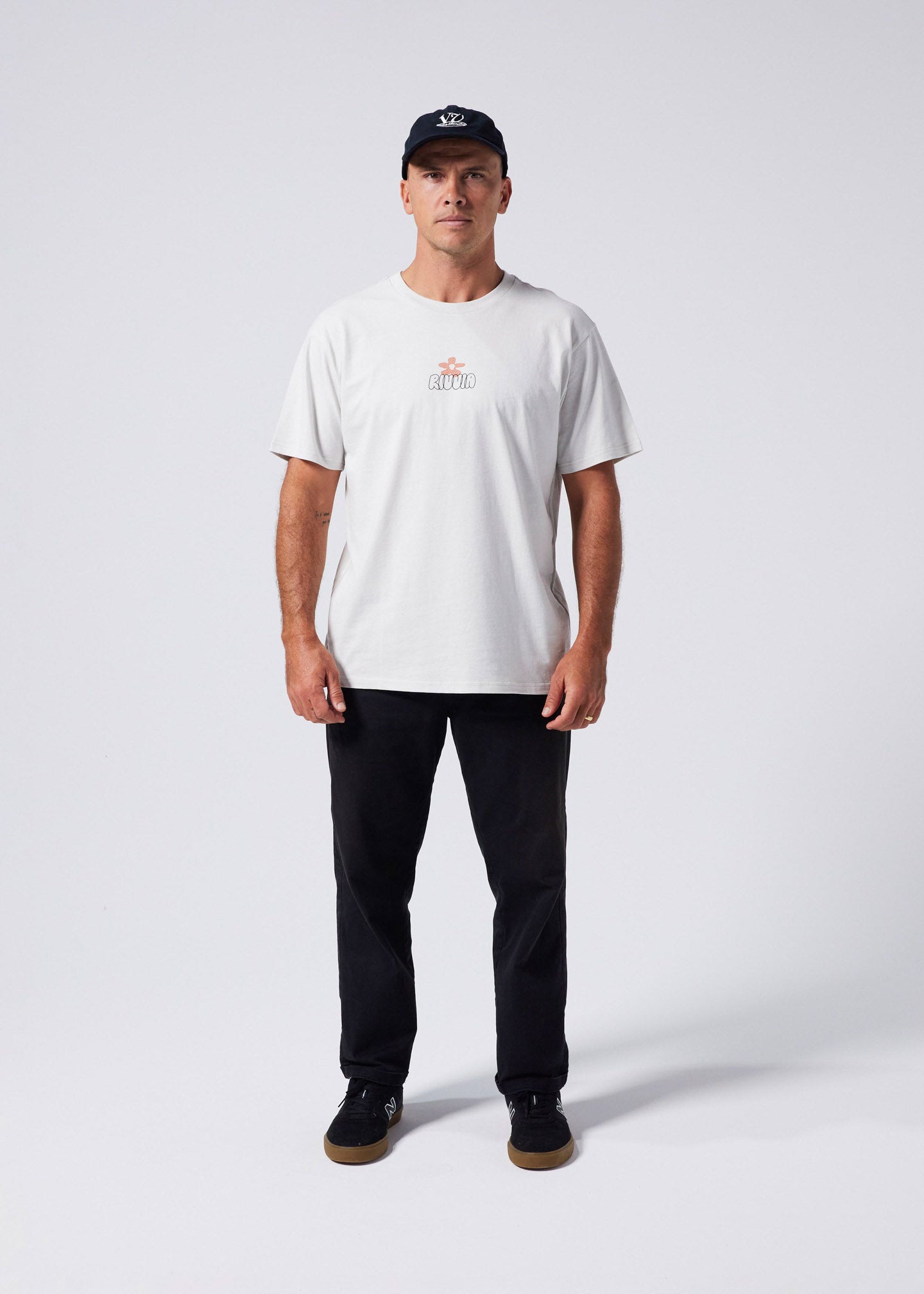 FLOWER MAP T-SHIRT : OFF WHITE