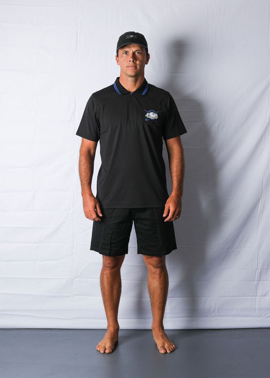 EYE ON THE BALL SS POLO : BLACK